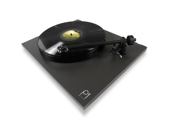 Rega Planar 1 Plus, Carbon, Black RIAA-trinn, RB110 arm, EBLT drivrem 