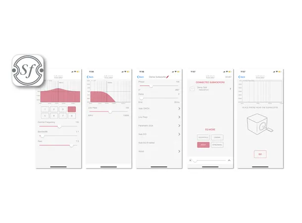 Sonus Faber Gravis III, Walnut aktiv subwoofer, 10" bass, 600 watt 
