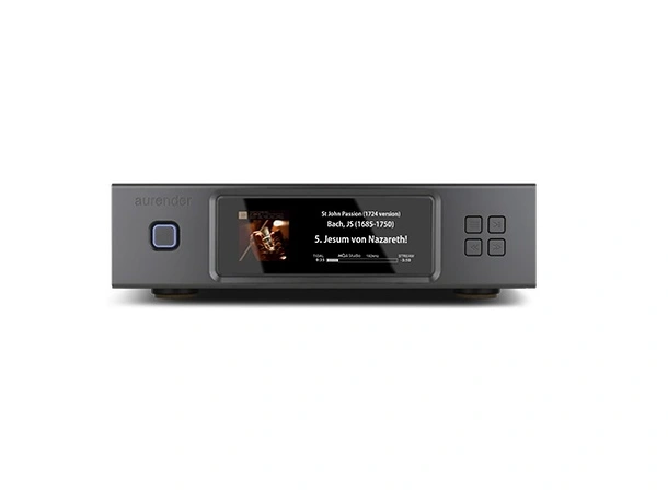 Aurender N200, musikkserver - Sort 6.9" display, Tidal, MQA, DSD, USB/coax 