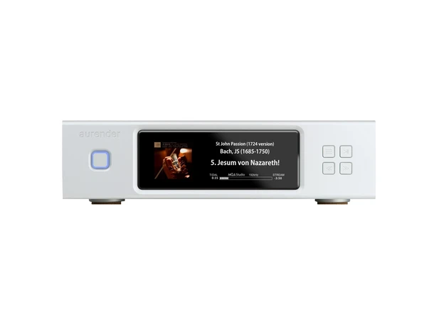 Aurender N200, musikkserver 6.9" display, Tidal, MQA, DSD, USB/coax 