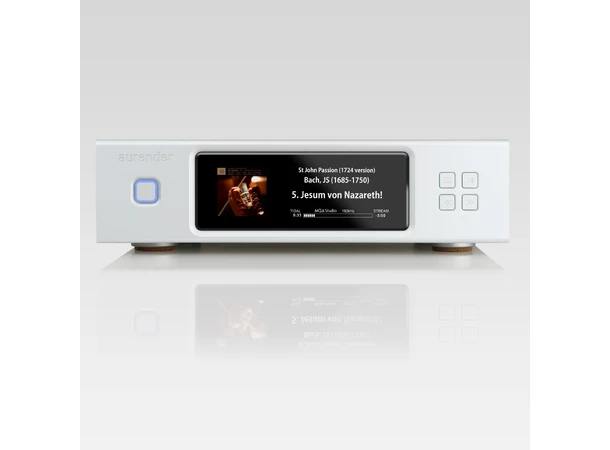 Aurender N200, musikkserver 6.9" display, Tidal, MQA, DSD, USB/coax 