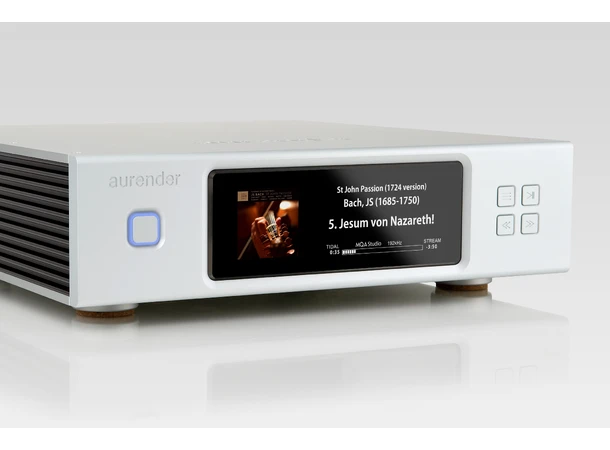 Aurender N200, musikkserver 6.9" display, Tidal, MQA, DSD, USB/coax 