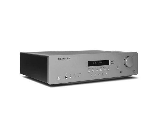 Cambridge AX R100D, receiver, Lunar Grey 2x100 watt, DAB, MM-Riaa, D/A-konverter 