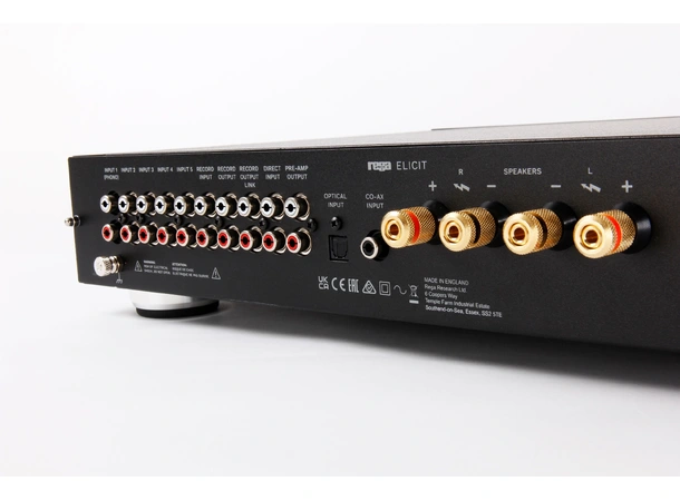 Rega Elicit Mk5, forsterker 2x105 watt, MM-RIAA, D/A-konverter 