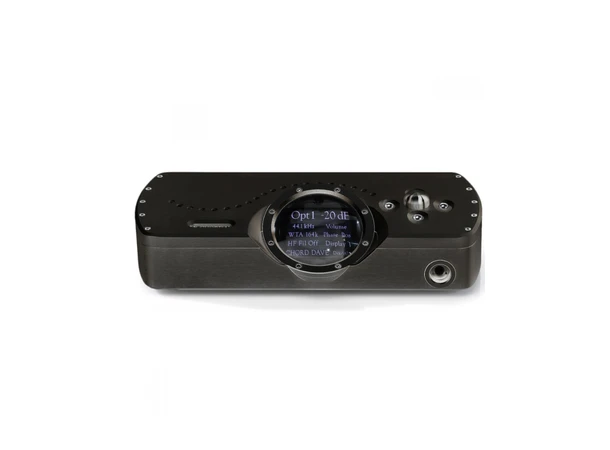 Chord DAVE, DAC/forforsterker, sort DAC, forforsterker, hodetelefon uttak 