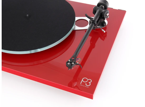 Rega Planar 3 platespiller, Exact, rød Spesialversjon Exact pickup, RB330 arm 
