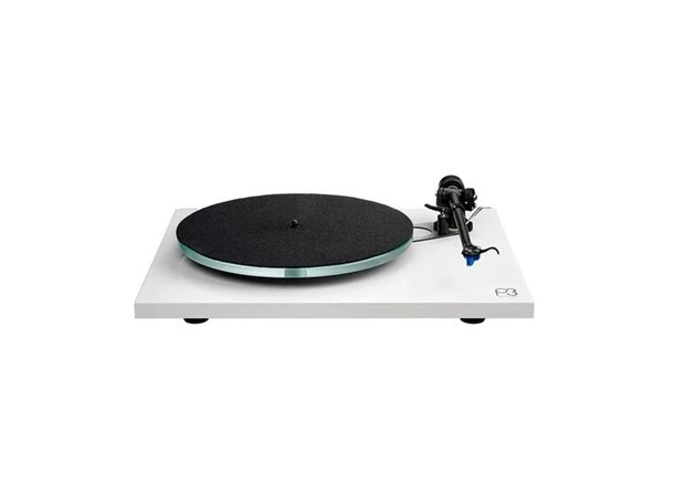 Rega Planar 3, Exact pickup, hvit Glasstallerken, RB330 arm, EBLT drivrem 