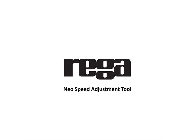 Rega NEO TT-PSU, Speed Adjustment Tool Nøkkel for justering av hastighet 