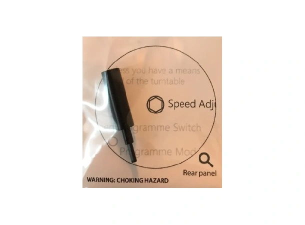 Rega PSU, Speed Adjustment Tool Nøkkel for justering av hastighet 