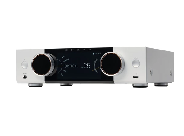 Onkyo Muse Y-50, forsterker, Silver 2x125 watt. streaming, MM/MC-RIAA, HDMI 