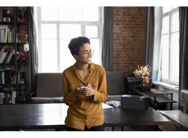 Klipsch The Three Plus - Matt Black Bluetooth-høyttaler, Heritage, optisk 