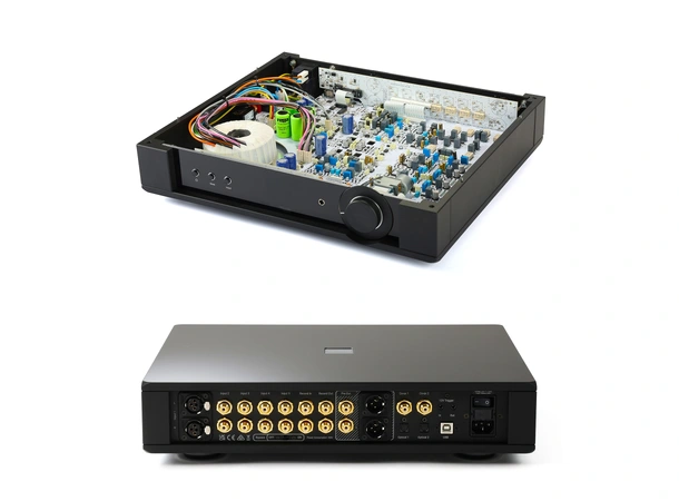 Rega Mercury, forforsterker 5 linjeinnganger RCA/XLR, D/A-konverter 