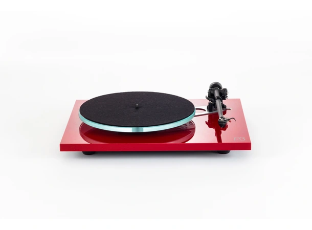 Rega Planar 3, Nd3 pickup, rød Glasstallerken, RB330 arm, EBLT drivrem 
