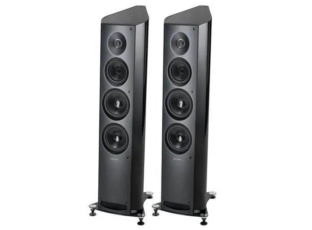 Sonus Faber Venere 3.0, sort piano 3-veis gulvstående høyttaler, par 