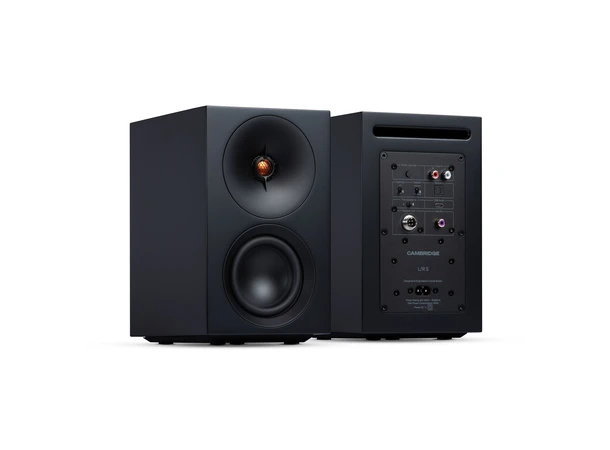 Cambridge L/R S /  Rega Planar 1  Plus Aktive høyttalere og platespiller, Black 