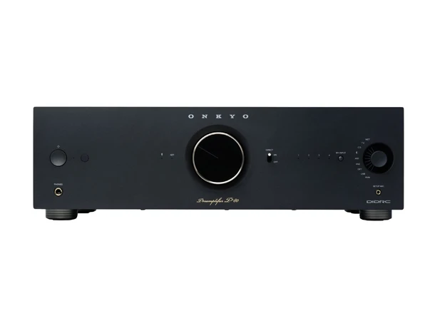 Onkyo P-80 Icon, forforsterker, Black Streaming, MM/MC-RIAA, HDMI. RCA/XLR 