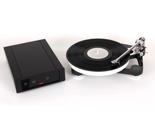 Rega Naia, Aphelion 2 MC-pickup, sort RB titanium tonearm, ekstern PSU 
