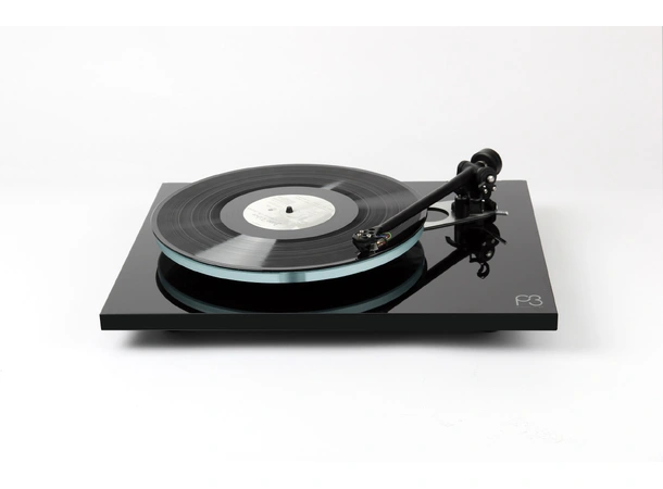 Rega Planar 3, Nd5 pickup, sort Glasstallerken, RB330 arm, EBLT drivrem 