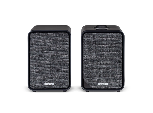 Ruark MR1 Mk3 /  Rega Planar 1, Black Aktive høyttalere og platespiller 
