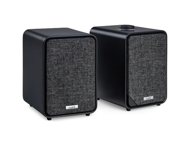 Ruark MR1 Mk3 /  Rega Planar 1, Black Aktive høyttalere og platespiller 