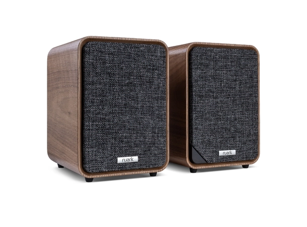 Ruark MR1 Mk3 aktiv høyttaler, Walnut Bluetooth, APTX, linje inn, subwoofer ut 