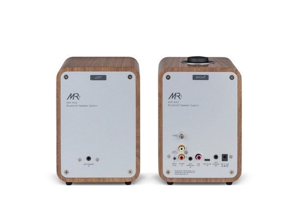 Ruark MR1 Mk3 trådløs høyttaler, valnøtt Bluetooth, APTX, linje inn, subwoofer ut 