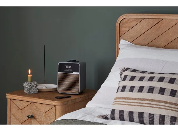 Ruark R1S DAB, Mid Grey DAB+, Bluetooth, klokke, WiFi, APP 