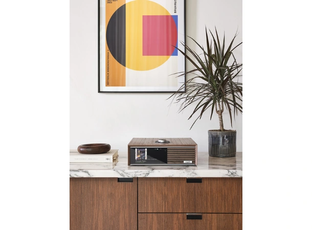 Ruark R610 forsterker, Walnut 2x75 watt, streaming-forsterker 