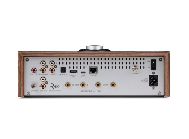 Ruark R610 forsterker, Walnut 2x75 watt, streaming-forsterker 