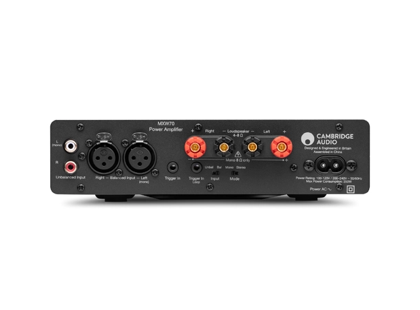 Cambridge MXW 70, effektforsterker 2x70 watt / 1x250 watt, RCA/XLR 