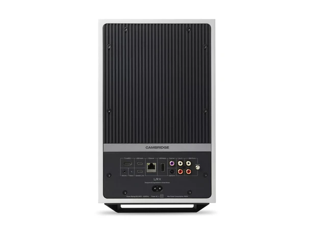 Cambridge L/R X /  Rega Planar 2, White Streaming-høyttalere og platespiller 