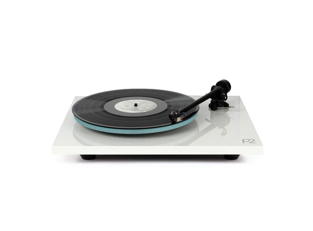 Rega Planar 2, Nd3 pickup, hvit Glasstallerken, RB220 arm, EBLT drivrem 