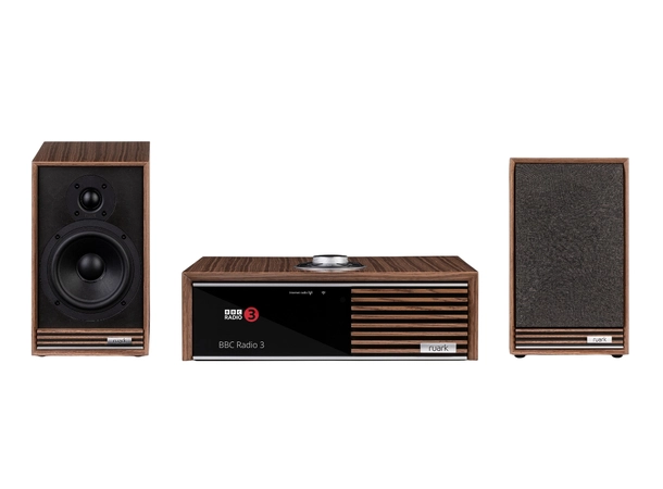 Ruark R610/Sabre-R Stereopakke, Walnut Komplett streaming-stereoanlegg 