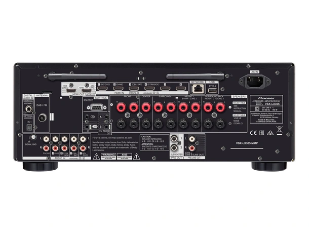 Pioneer VSX-LX305 Hjemmekinoreceiver 9.2 kanaler. WiFi, 8K, ATMOS 
