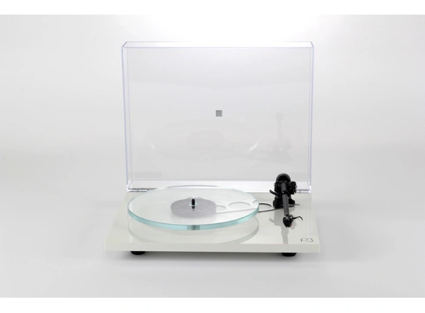 Rega Planar 3, Nd3 pickup, hvit Glasstallerken, RB330 arm, EBLT drivrem 