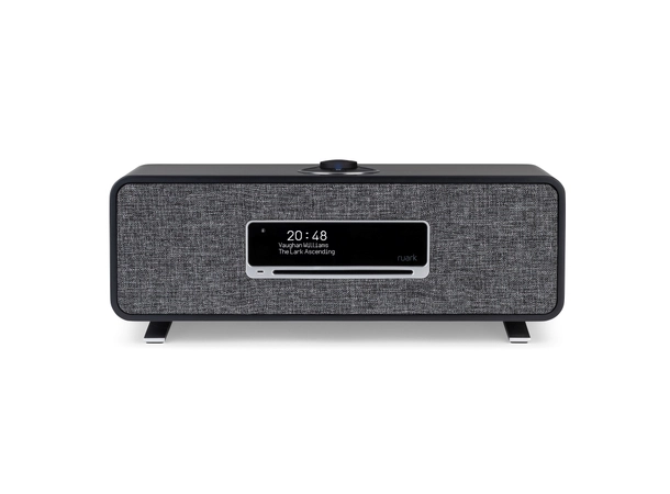Ruark R3S, musikksystem, Charcoal Spotify, Bluetooth, nettverk, DAB+, CD 
