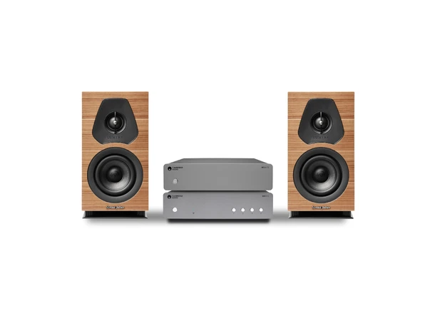 Sonus Faber Lumina I og Cambridge Streaming-steroopakke, Walnut 