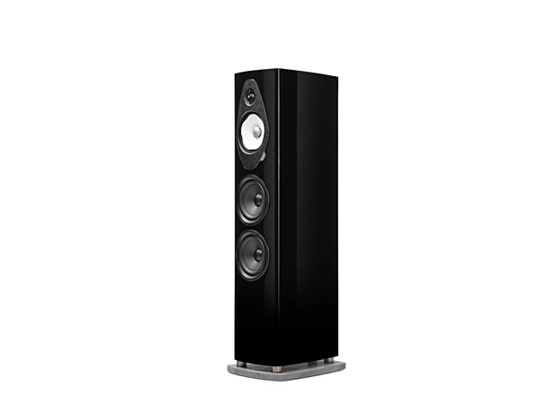 Sonus Faber Sonetto V G2 , sort piano 3-veis gulvstående høyttaler, par 