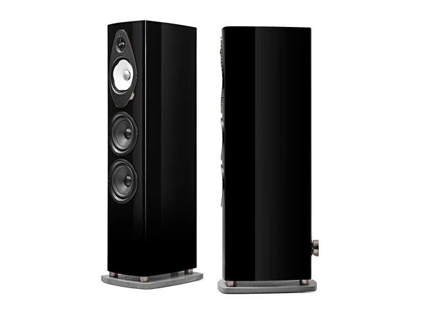 Sonus Faber Sonetto V G2 , sort piano 3-veis gulvstående høyttaler, par 