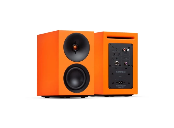 Cambridge Audio L/R S, aktiv høyttaler Bluetooth, RCA/optisk inngang, oransje 