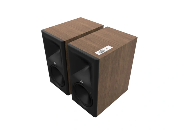 Klipsch The Nines II, Walnut Aktive streaming-høyttalere, HDMI, RIAA 