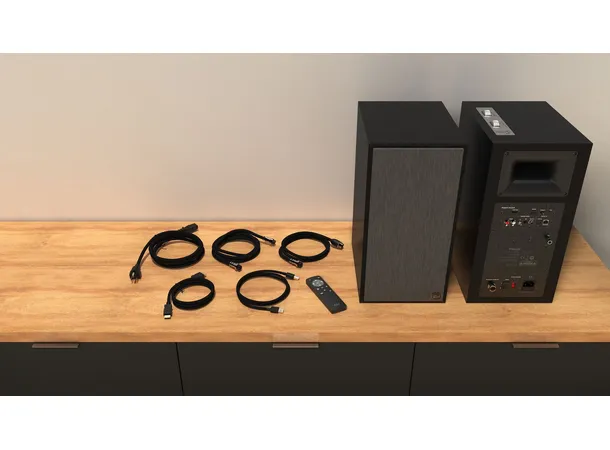 Klipsch The Sevens, Matte Black Aktive høyttalere, Bluetooth, HDMI, par 