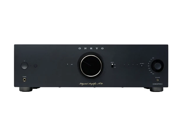 Onkyo A-50 Icon, forsterker, sort 2x110 watt. streaming, MM/MC-RIAA, HDMI 