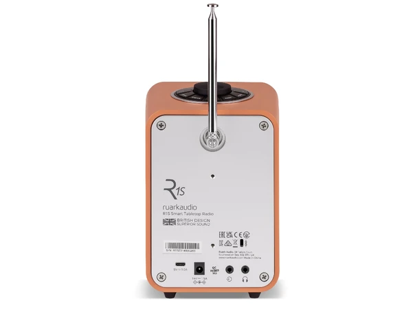 Ruark R1S DAB, Terracotta DAB+, Bluetooth, klokke, WiFi, APP 