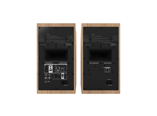 Klipsch The Sevens II, Red Oak Aktive streaming-høyttalere, HDMI, RIAA 