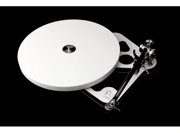 Rega Planar 10, uten pickup, hvit RB3000 arm, Ekstern PSU 