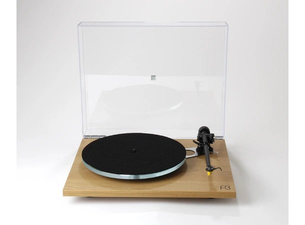 Rega Planar 3, uten pickup, Oak Glasstallerken, RB330 arm, EBLT drivrem 