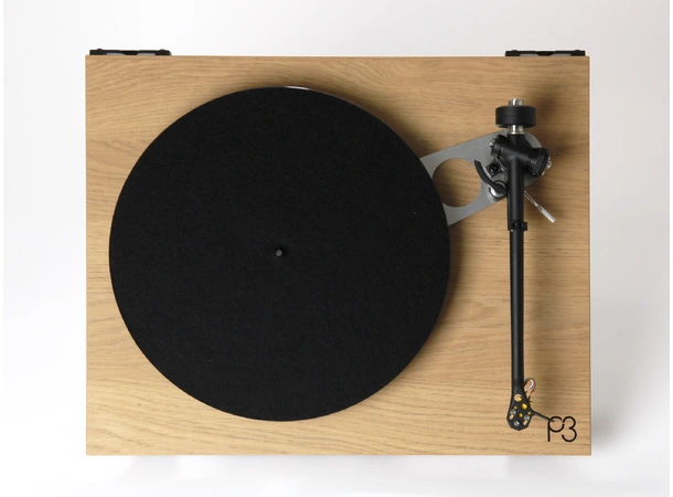 Rega Planar 3, uten pickup, Oak Glasstallerken, RB330 arm, EBLT drivrem 
