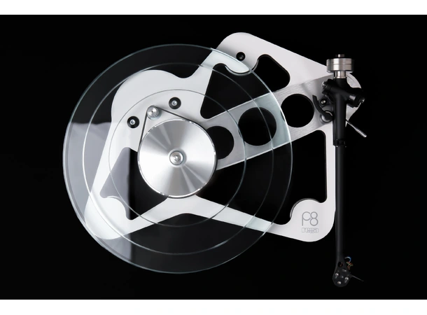Rega Planar 8, uten pickup, White RB880 arm, NEO Mk2 PSU 