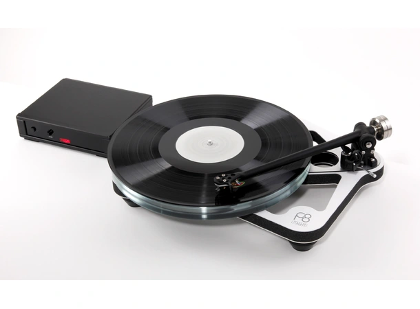 Rega Planar 8, uten pickup, hvit RB880 arm, NEO Mk2 PSU 